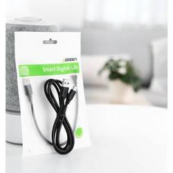 كابل يوجرين USB-A إلى USB-C 2م - طلاء نيكل، أسود متين