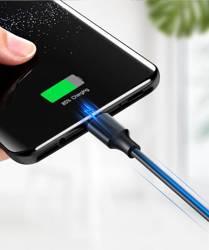 كابل يوجرين USB-A إلى USB-C 2م - طلاء نيكل، أسود متين