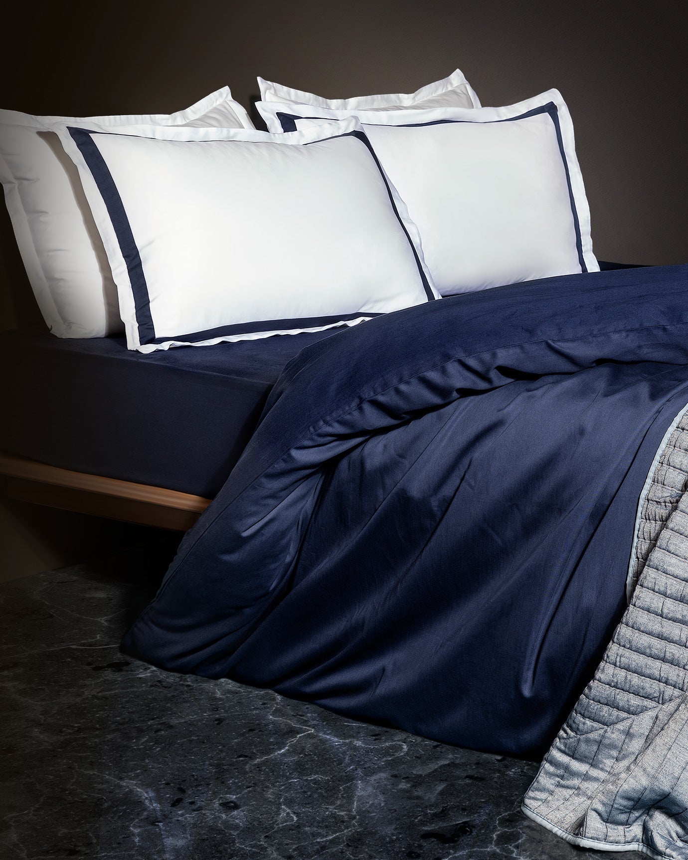 Jeanne King Size Duvet Cover Set-bordered-satin - Madame Coco JO