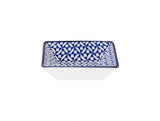 Madame Coco Rêve Bleu Nancy Square Bowl – Artistic Blue Ceramic Serving Bowl