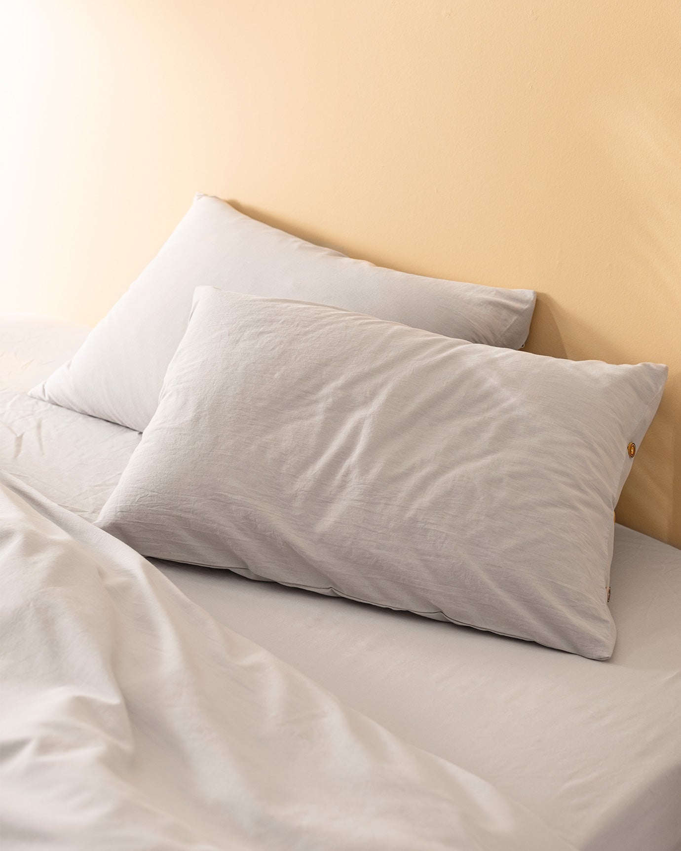 Carla Double Size Fitted Washed Duvet Cover Set - Madame Coco JO