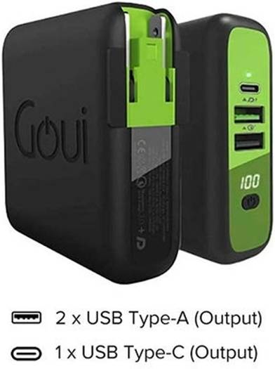 Goui Mbala Qi Power Bank with Wireless Charger 8000mAh