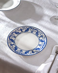 Madame Coco Reve Bleu Nuit Cake Plate Blue White Chic