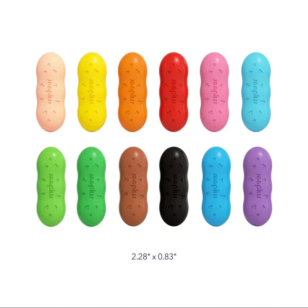 Mideer Peas Crayons 12 Colors - Safe & Washable for Kids Mideer Peas Crayons 12 Colors - Safe & Washable for Kids