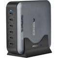محطة شحن بروميت باور بيس GaN285، شاحن مكتبي بـ 6 منافذ USB-C مع PPS، كابل بطول 1.5 متر