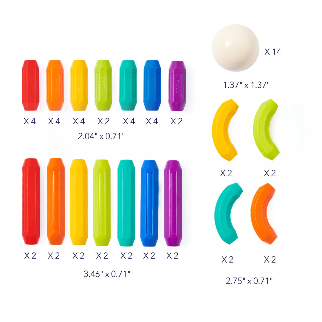 Mideer Rainbow Magnetic Sticks 60pcs