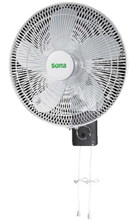 مروحة سونا حائط 16 إنش ريموت 5 ريش WF-4023R