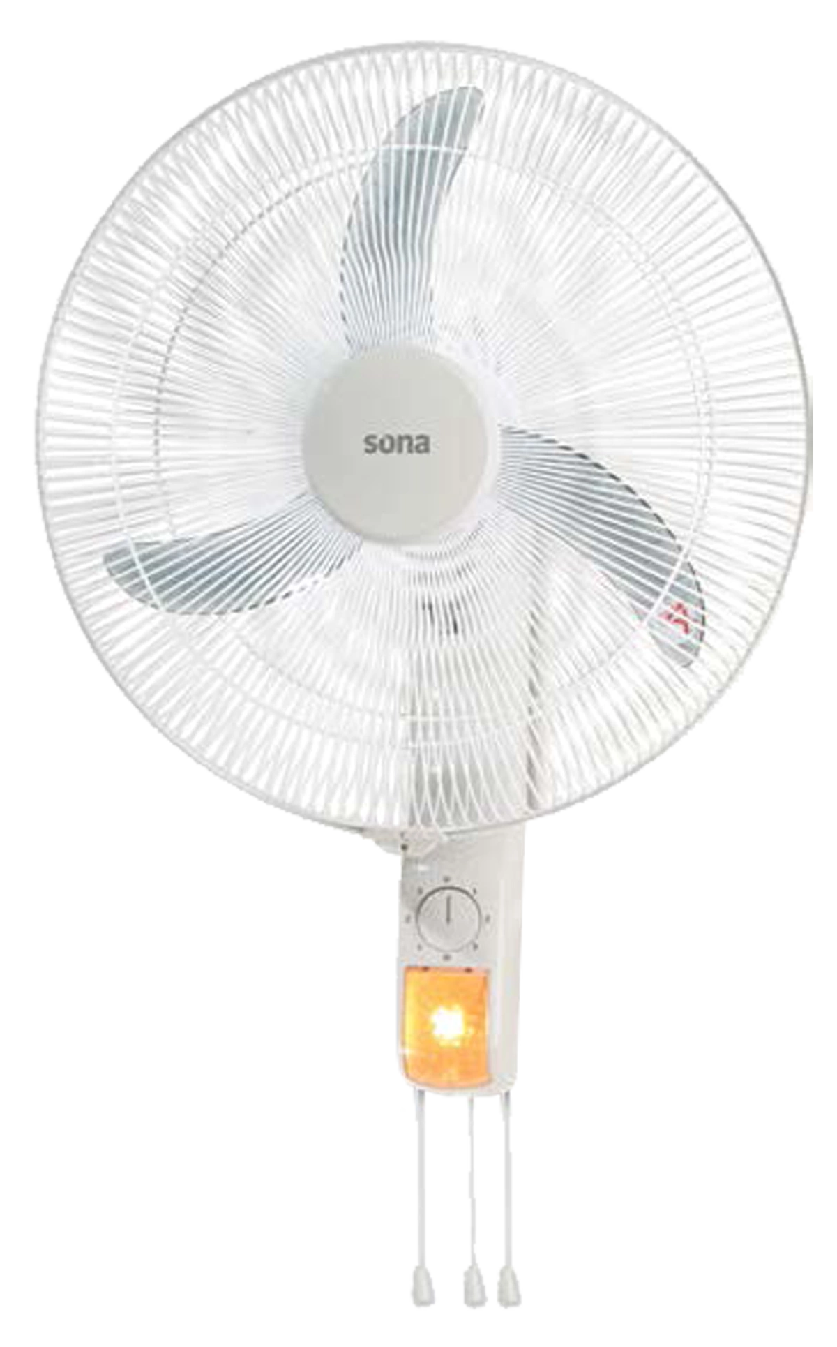 Sona Wall Fan 18" White | 3-Speed Copper Motor | Model WF-550