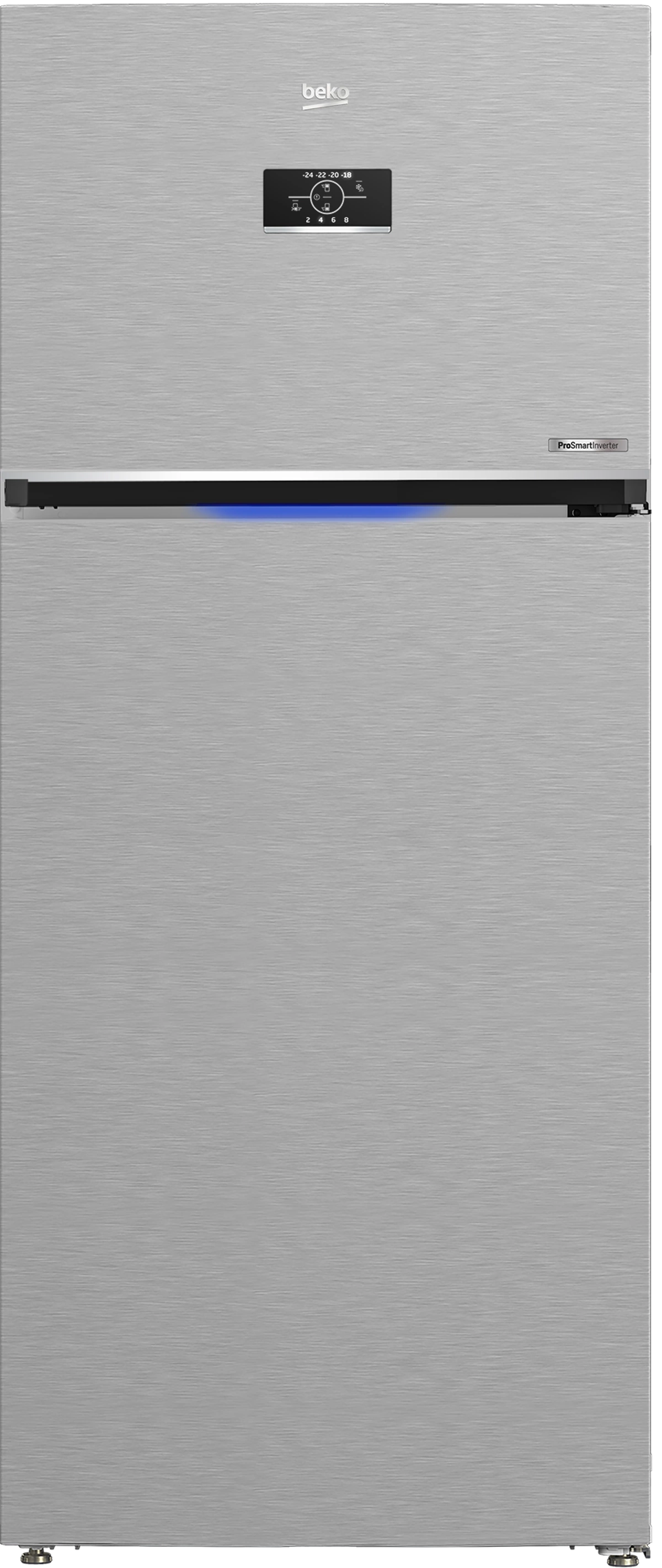 Beko 537L Refrigerator - Stainless Steel