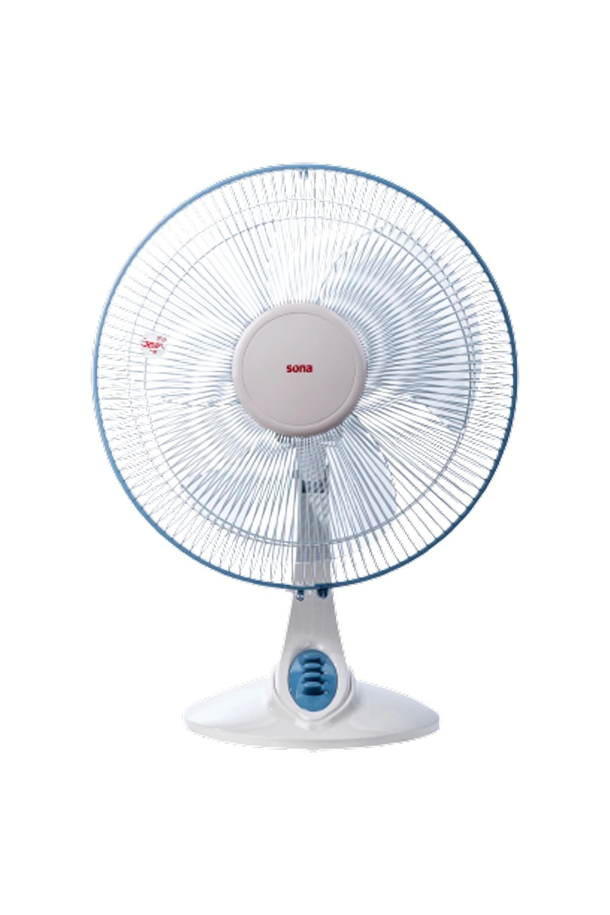 Sona Table Fan 16 Inch 3 Blades & 3 Speeds White – DF-117 IVORY