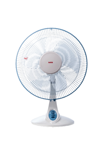 Sona Table Fan 16 Inch 3 Blades & 3 Speeds White – DF-117 IVORY