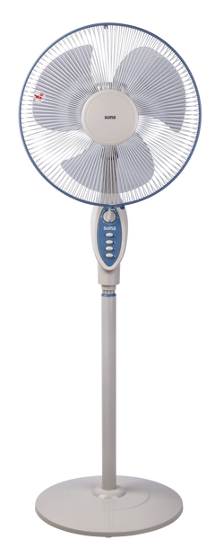 Sona 16" Stand Fan SF-152 – 3-Speed, Timer, Copper Motor