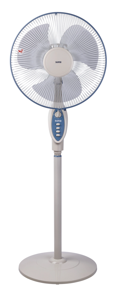 Sona 16" Stand Fan SF-152 – 3-Speed, Timer, Copper Motor
