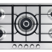 Elba 90 cm Gas Hob with 5 Burners and Cast Iron Support