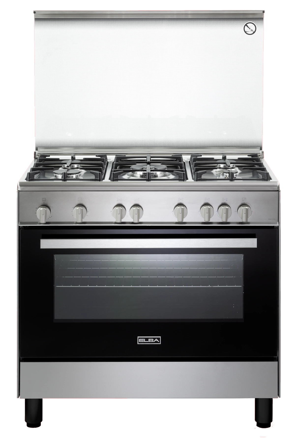 Elba 90 cm Gas Cooker with 5 Burners & Cast Iron Supports