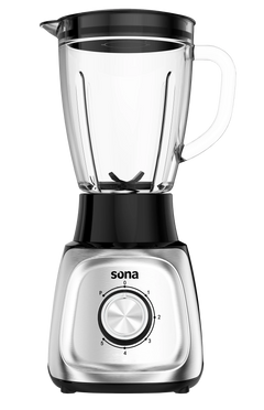 Sona 600W Blender 1.5L Glass Jar, 2 Speeds – 1 Year Warranty