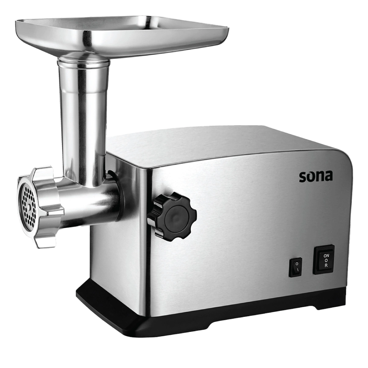 Sona 1800W Meat Grinder Stainless Steel with Kebab Accessories Sona 1800W Meat Grinder Stainless Steel with Kebab Accessories