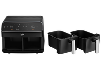 Beko 8.5L Air Fryer 2400W with Double Basket – Black