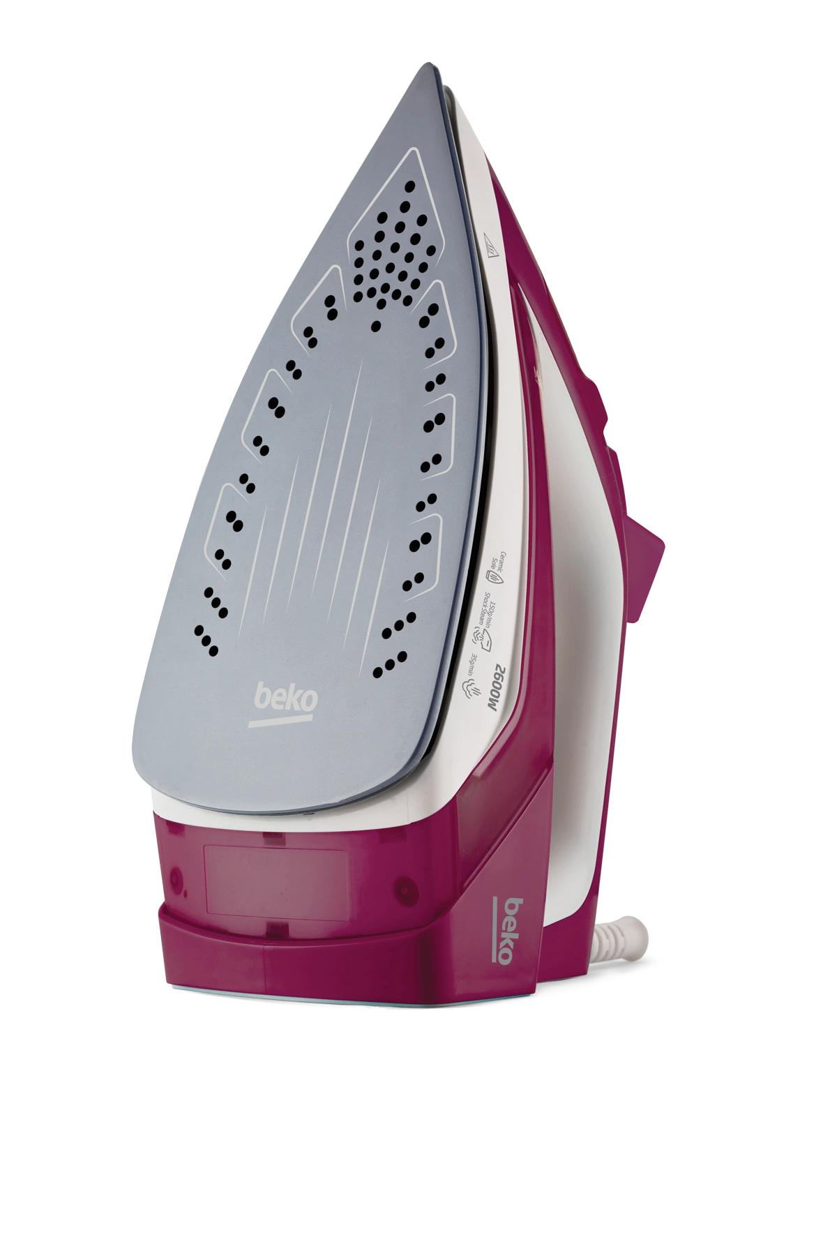 Beko 2600W Steam Iron – Leak Proof & Self-Cleaning – Purple