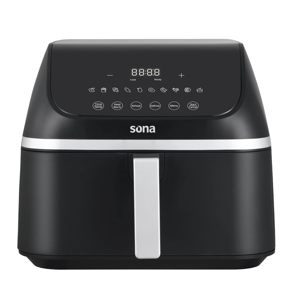 Sona 9L Air Fryer -10 Programs LED Touch Screen Dual Cooking