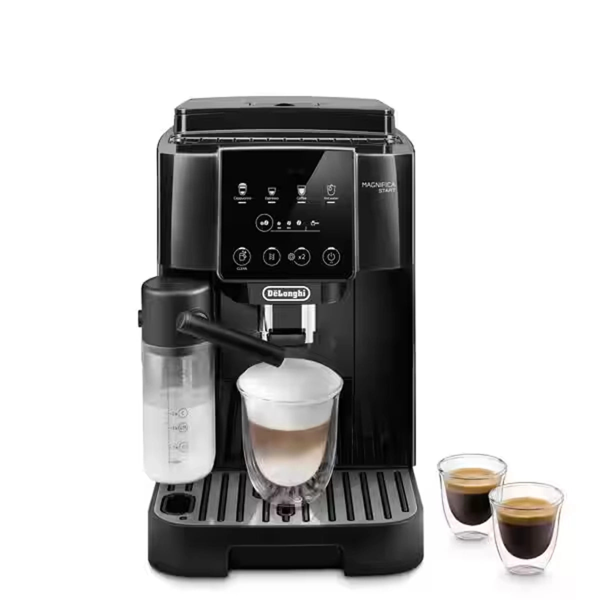 Delonghi Magnifica Start Espresso 15-Bar, Grinder & Milk, Black Delonghi Magnifica Start Espresso 15-Bar, Grinder & Milk, Black