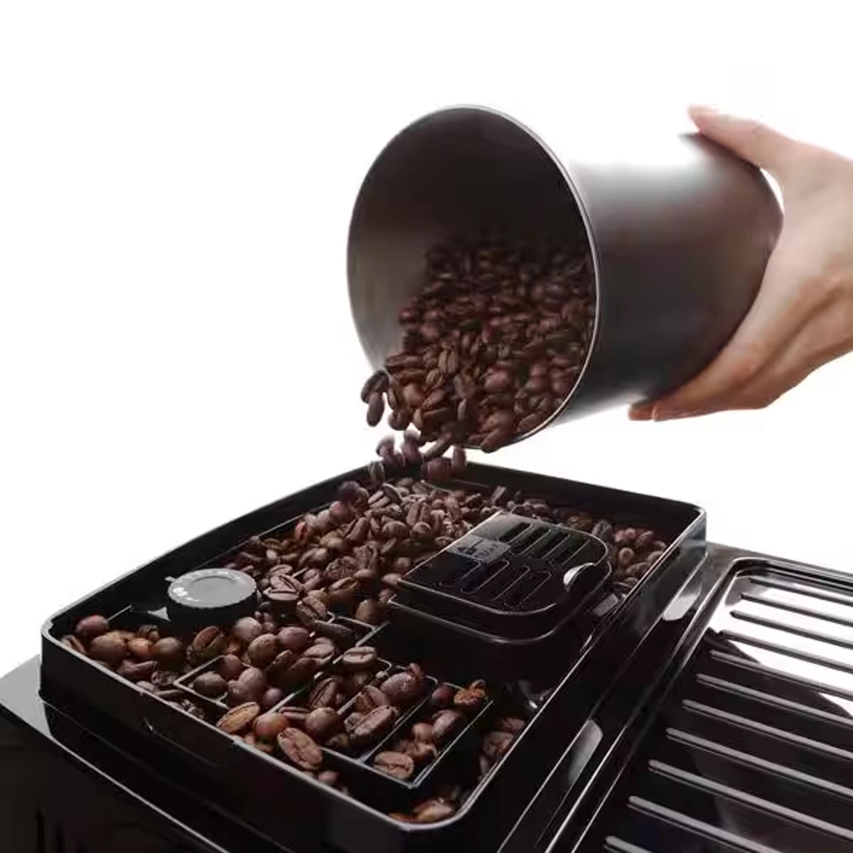 Delonghi Magnifica Start Espresso 15-Bar, Grinder & Milk, Black Delonghi Magnifica Start Espresso 15-Bar, Grinder & Milk, Black