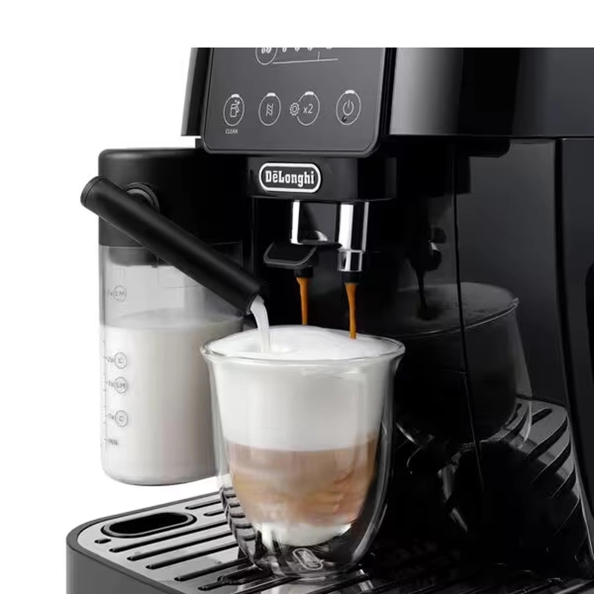 Delonghi Magnifica Start Espresso 15-Bar, Grinder & Milk, Black Delonghi Magnifica Start Espresso 15-Bar, Grinder & Milk, Black