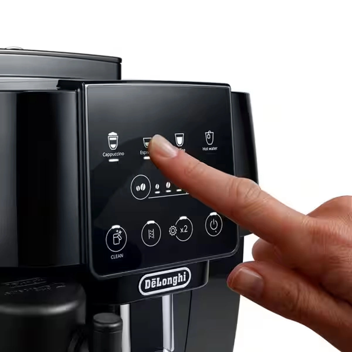 Delonghi Magnifica Start Espresso 15-Bar, Grinder & Milk, Black Delonghi Magnifica Start Espresso 15-Bar, Grinder & Milk, Black