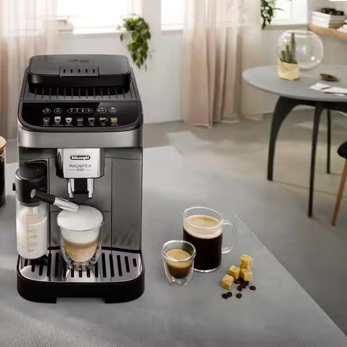 Delonghi Espresso Machine with Grinder Milk & Water Filter 1.8L 1450W