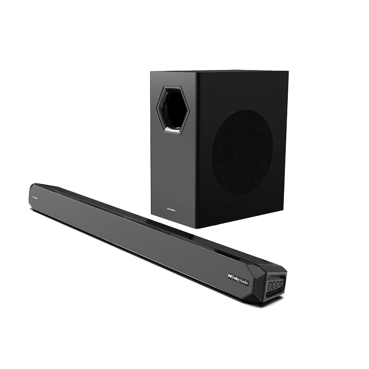 Skyworth 2.1 Soundbar with Dolby Audio & Wireless Subwoofer Skyworth 2.1 Soundbar with Dolby Audio & Wireless Subwoofer