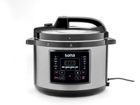 Sona Electric Pressure Cooker 1500W 12L 14 Programs Touch Control – Silver | Model SPC-120LH