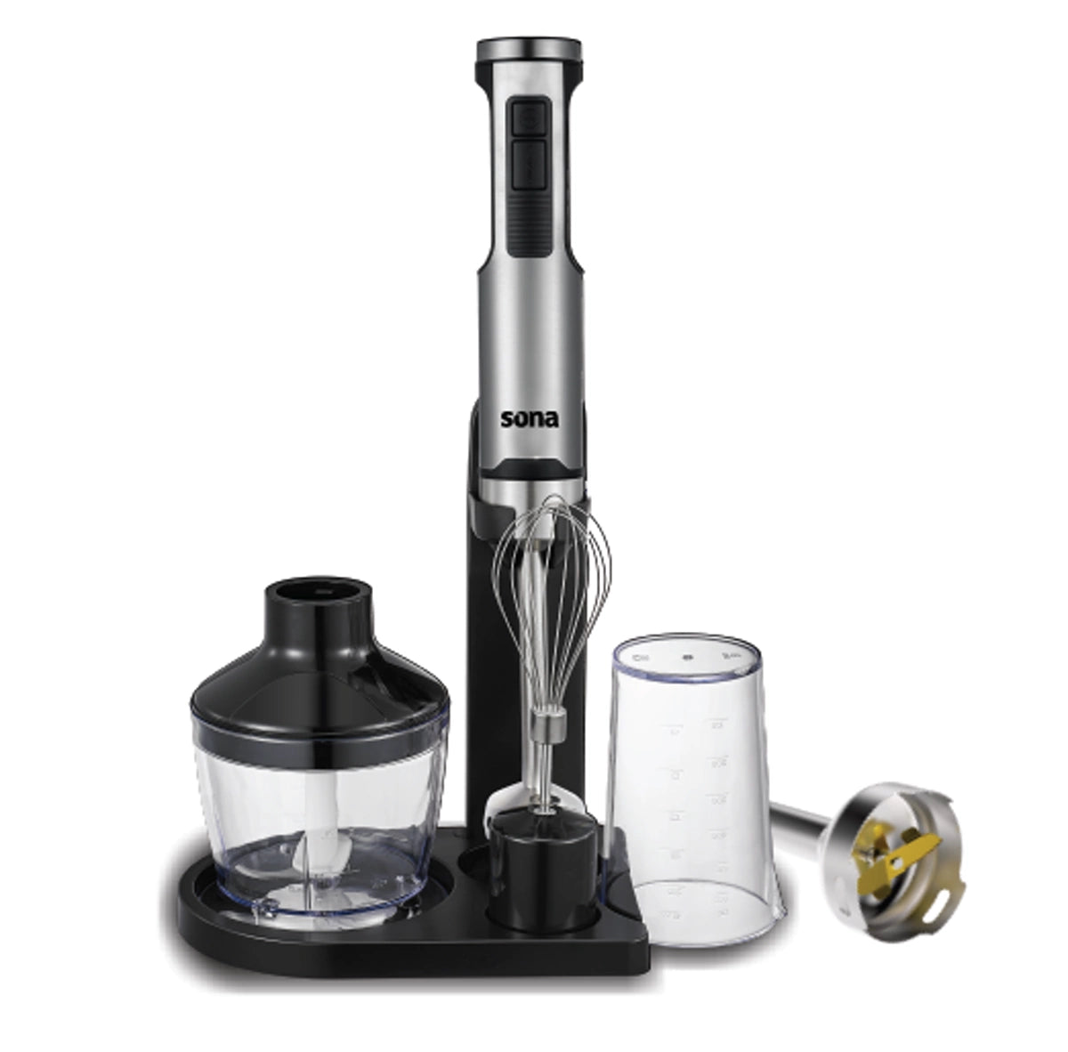 Sona Hand Blender 2000W | Titanium Blades & 800ml Chopper