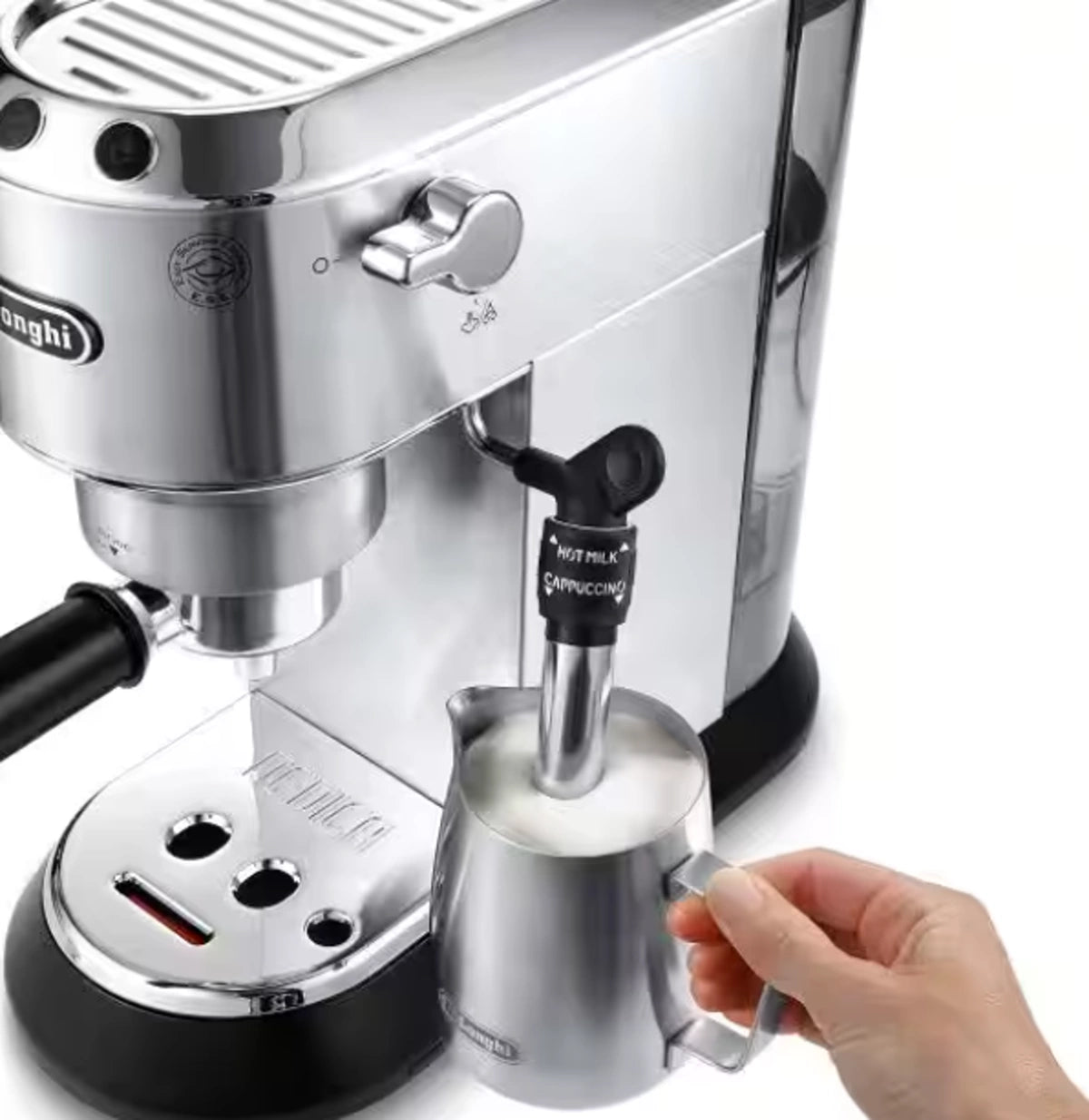 Delonghi Espresso Maker Dedica Style 15 Bar Pressure 1300 Watt, Stainless Steel