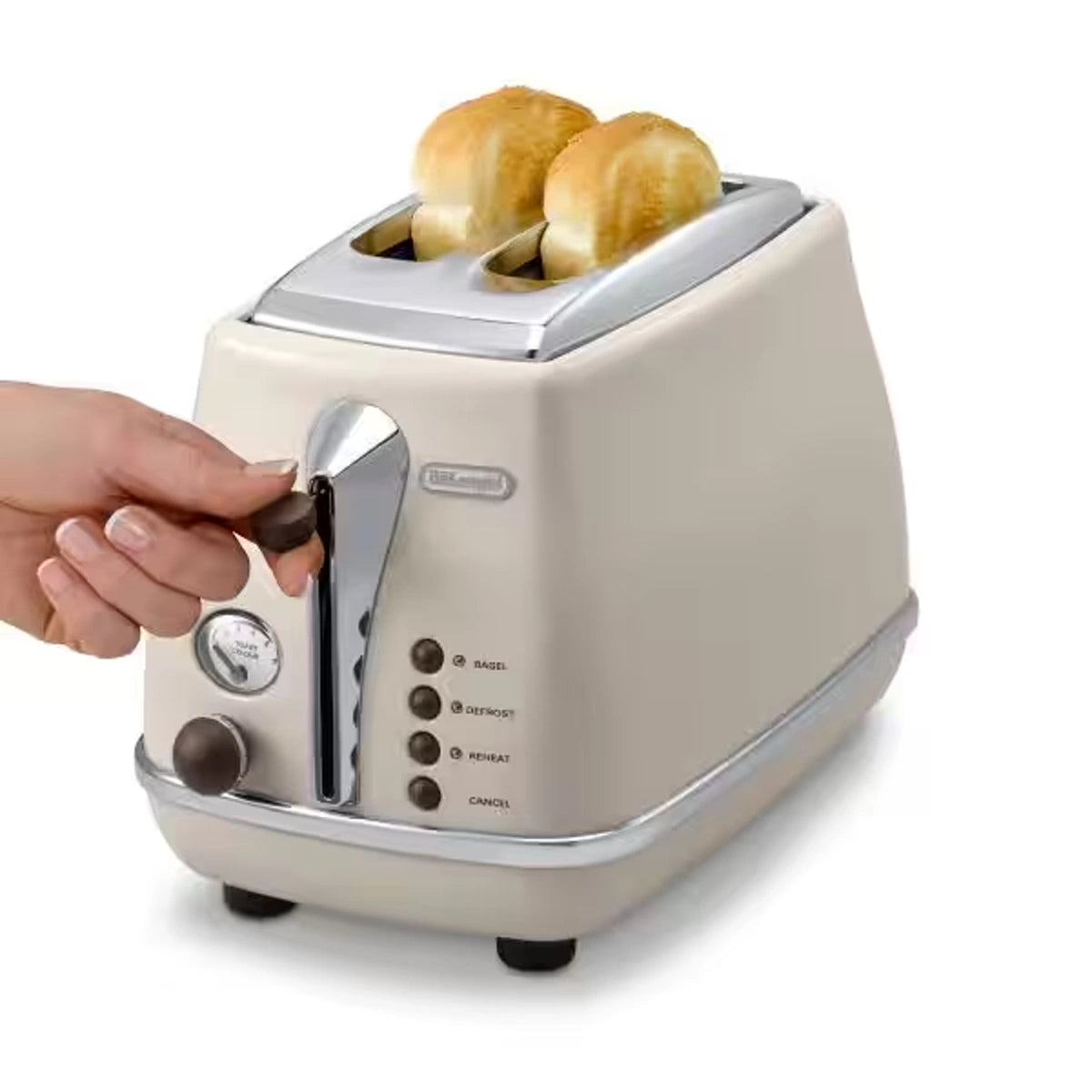 DeLonghi Vintage 2-Slice Toaster – 900W DeLonghi Vintage 2-Slice Toaster – 900W