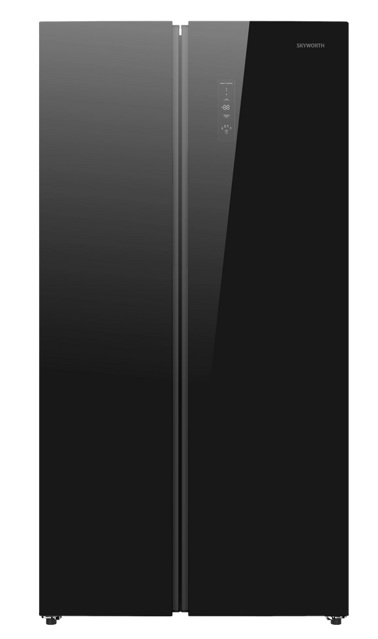 Skyworth 541L Side-by-Side Refrigerator No Frost A++ Black