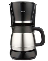 ماكينة قهوة سونا 1 لتر ستانلس 800 واط SCM-1019C