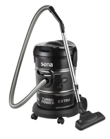 Sona Barrel Vacuum Cleaner 2400W 25L Metal Tank with Air Blower Black