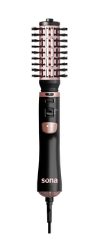 Sona Rotating Hair Drying & Styling Brush 1200W Ionic Function 2 Speeds Black