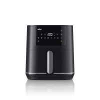 Braun Air Fryer 6 L 1700W 8 Programs Digital LED Touch Control – Black (HF5030IBK)