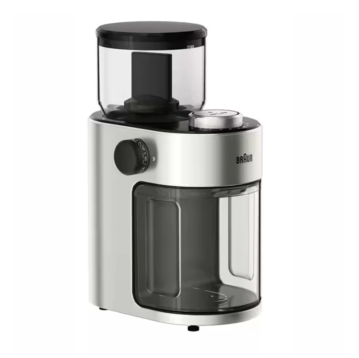 Braun Burr Coffee Grinder 110W 220g 15 Grind Settings Cup Selector – Silver (KG7070)