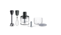 Braun MultiQuick 5 Pro Hand Blender 1000W 25 Speeds & Turbo PowerBell V Plus with Accessories Set – Black (MQ55254MBK)
