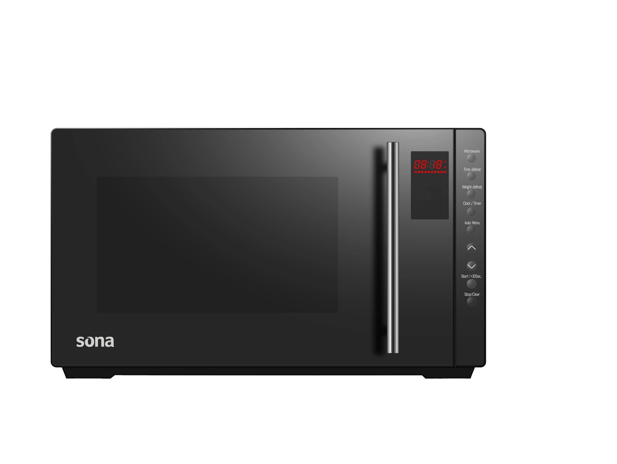 Sona Microwave 34L 1000W 8 Programs 5 Power Levels with Display & Child Safety Lock | EM34LBKH