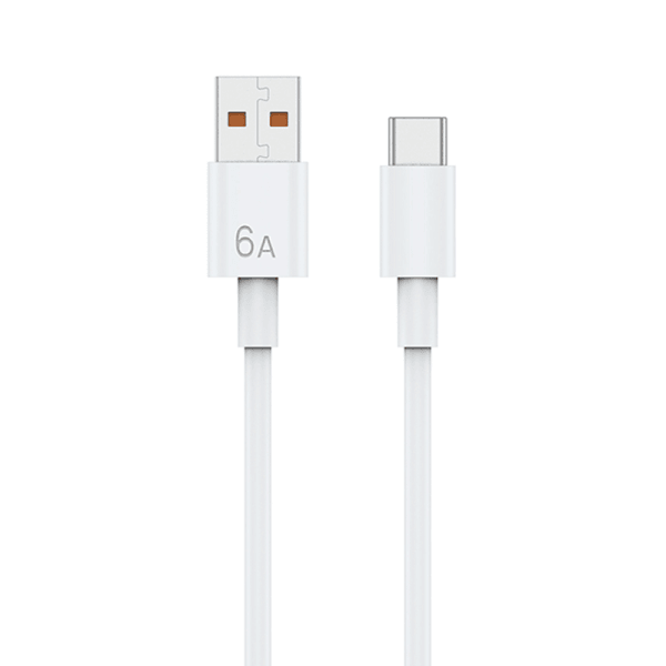 Wiwu G104 كابل شحن سريع 66 وات USB-A إلى Type-C وكابل بيانات بطول 1.2 متر - أبيض