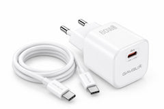 GAMBLIX Volt 60 AVS 60W USB-C Fast Charger with USB-C Cable – White