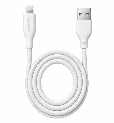 GAMBLIX Prime USB-A to Lightning Fast Charging Cable, 3A – White