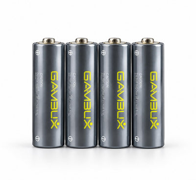 GAMBLIX Vexon AA Alkaline Battery, 1.5V, LR6/AM-3 – Gray