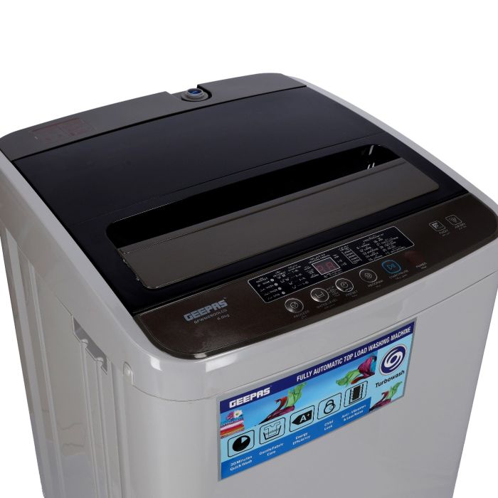 Geepas Fully Automatic Top Load Washing Machine 6kg Capacity Geepas Fully Automatic Top Load Washing Machine 6kg Capacity