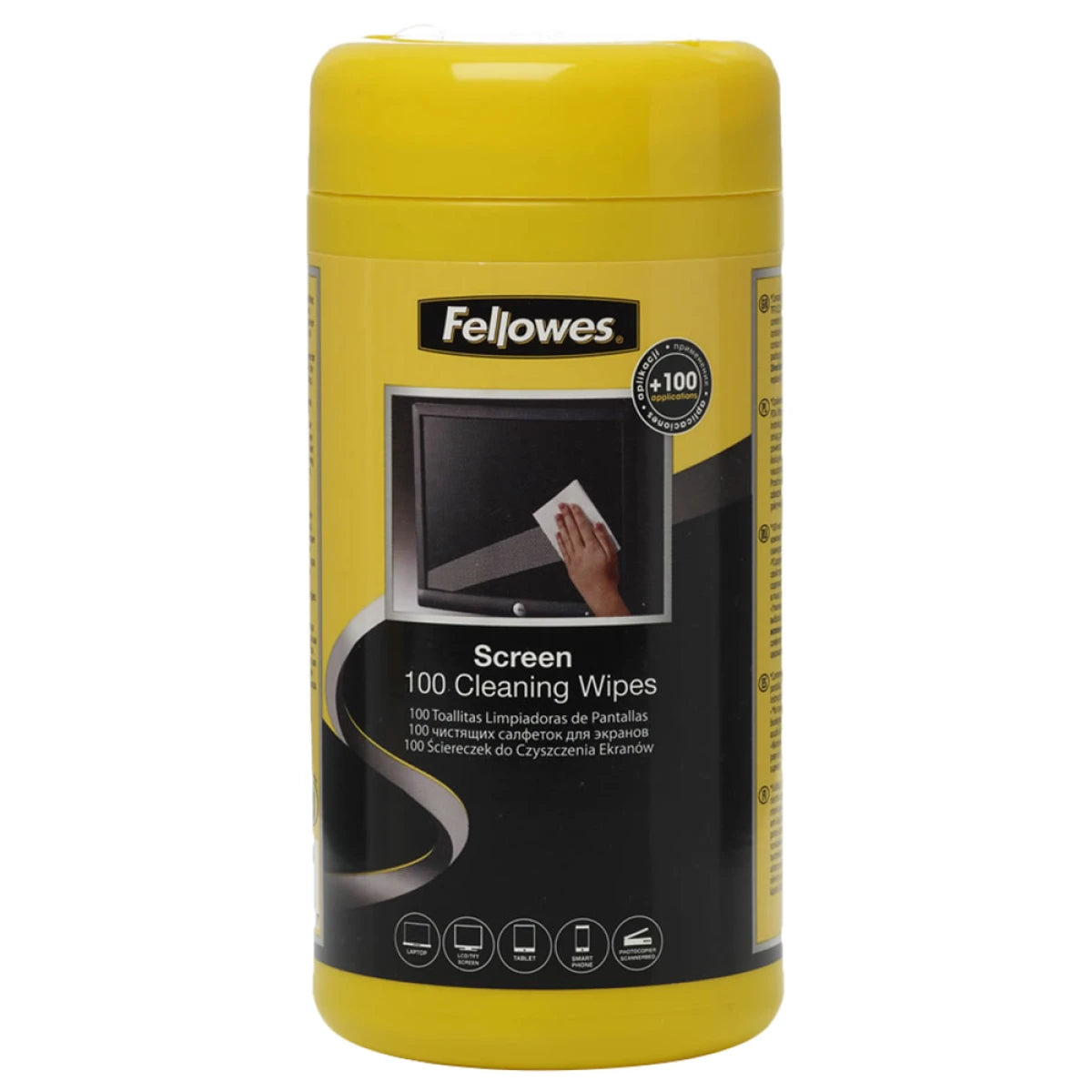 Fellowes Screen Cleaning Wipes / 100 per Tub