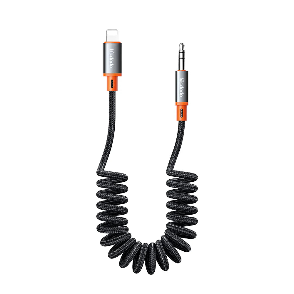 Mcdodo Lightning to 3.5mm AUX Jack Coil Cable Castle Series 1.8m Mcdodo Lightning to 3.5mm AUX Jack Coil Cable Castle Series 1.8m