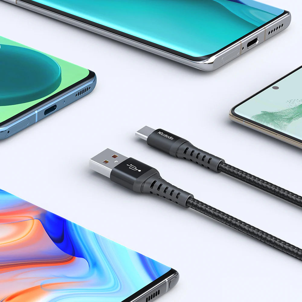 Mcdodo USB Type C Charging Data Cable 1m Fast Charging - Black Mcdodo USB Type C Charging Data Cable 1m Fast Charging - Black